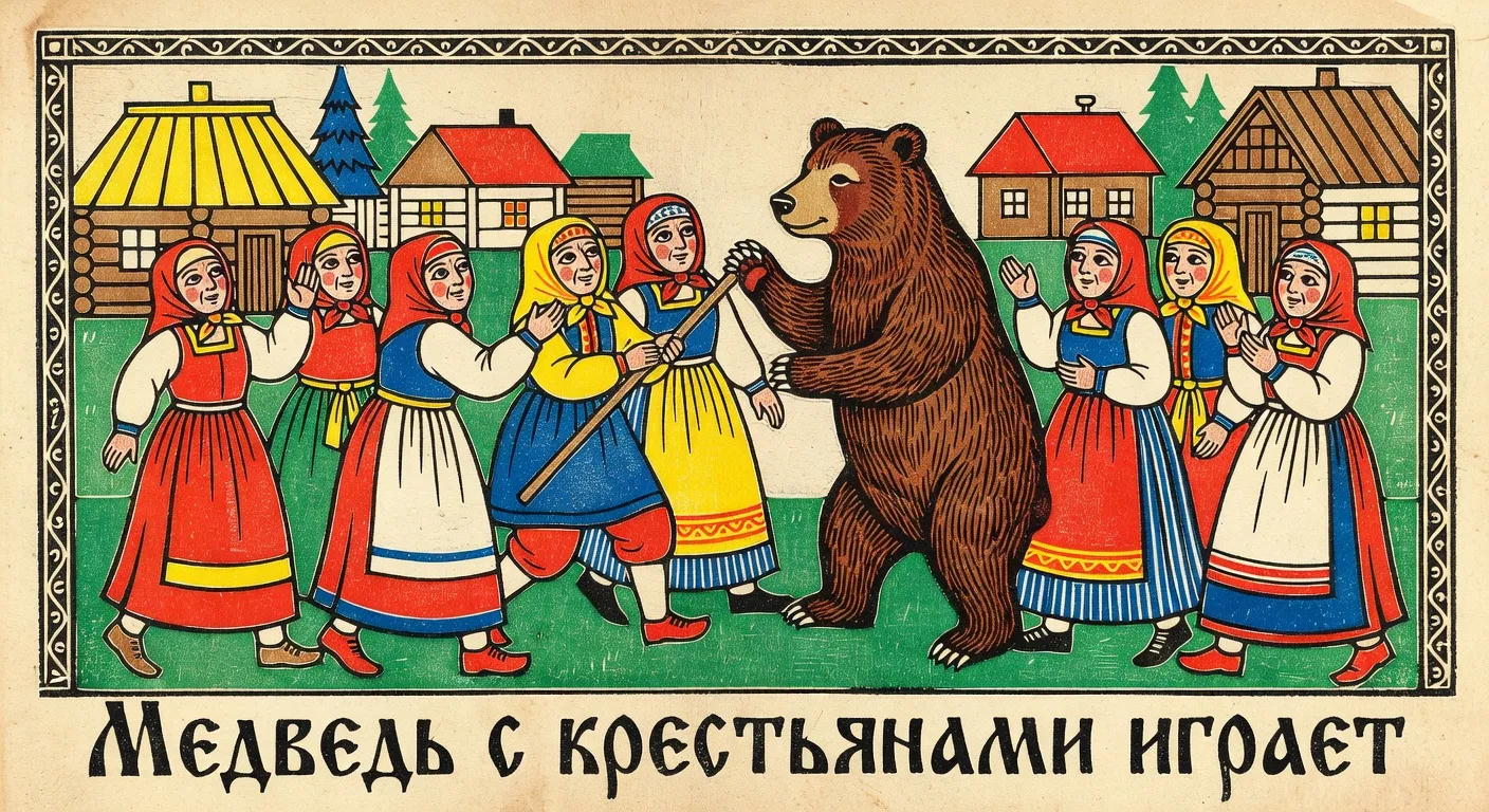 Lubok satirique russe du XVIIIe siècle représentant les funérailles du chat par les souris