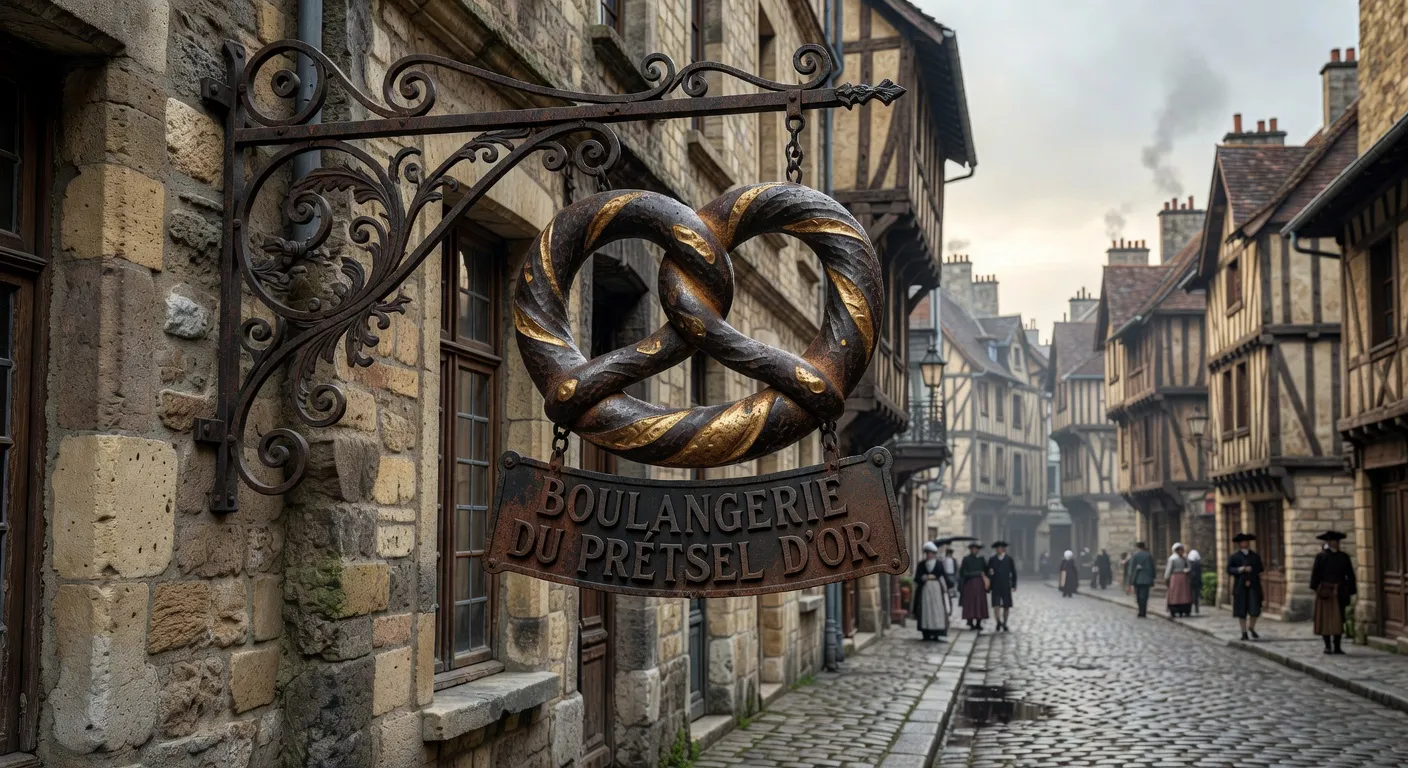 Enseigne ancienne en fer forgé