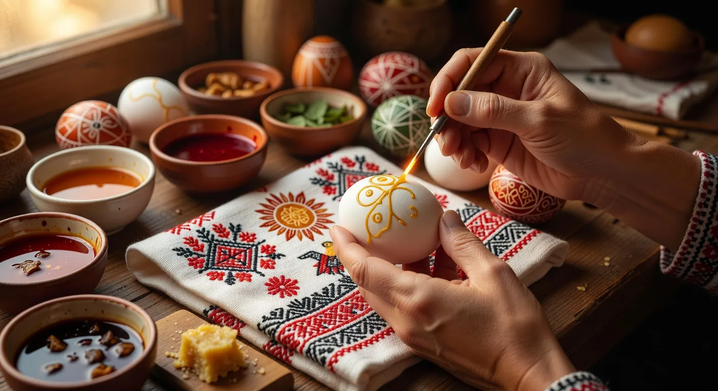 Œufs de Pâques pysanky ukrainiens