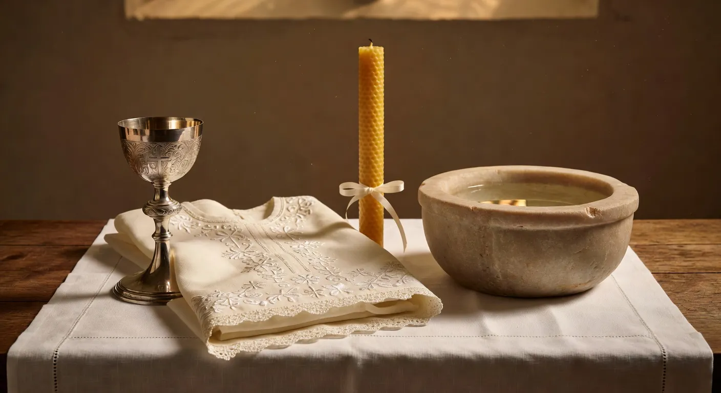Objets de baptême traditionnels